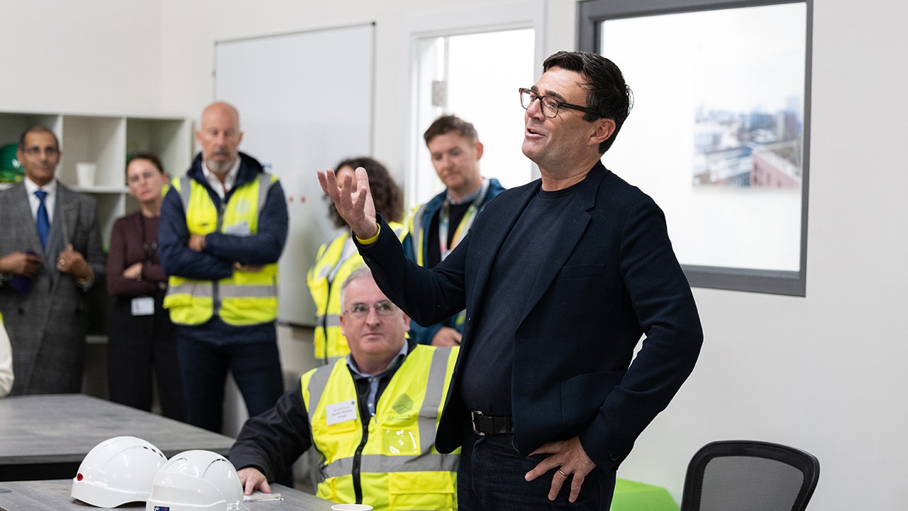 Clarion staff and stakeholders at the opening of Boddingtons brewery site