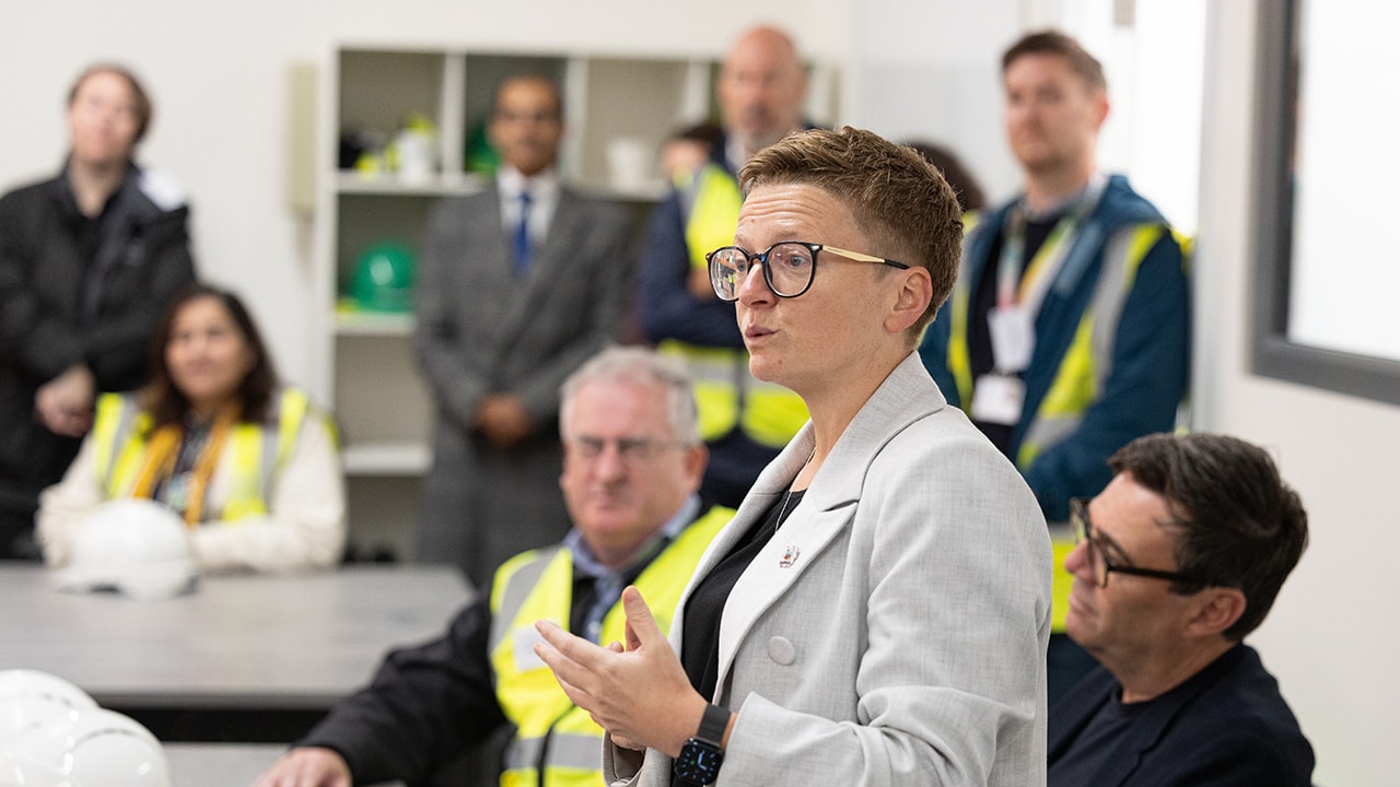 Clarion staff and stakeholders at the opening of Boddingtons brewery site