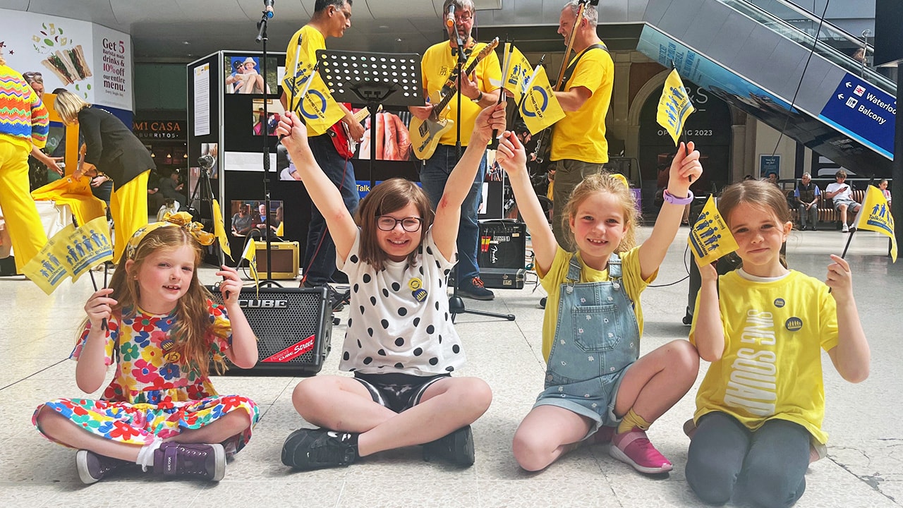 Children at IMM's Talking Generations launch event