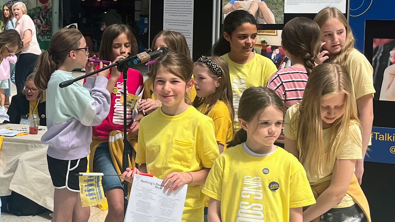 Children at IMM's Talking Generations launch event