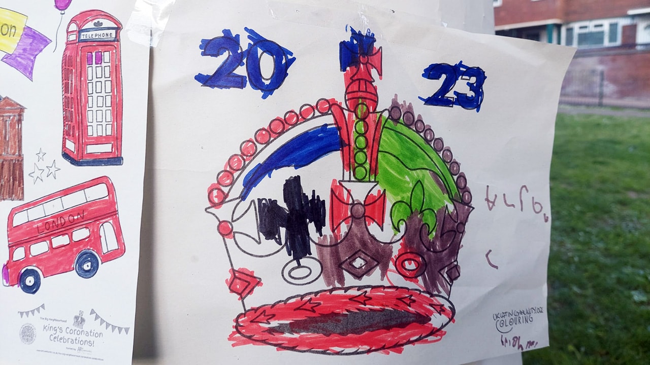 A crown drawing