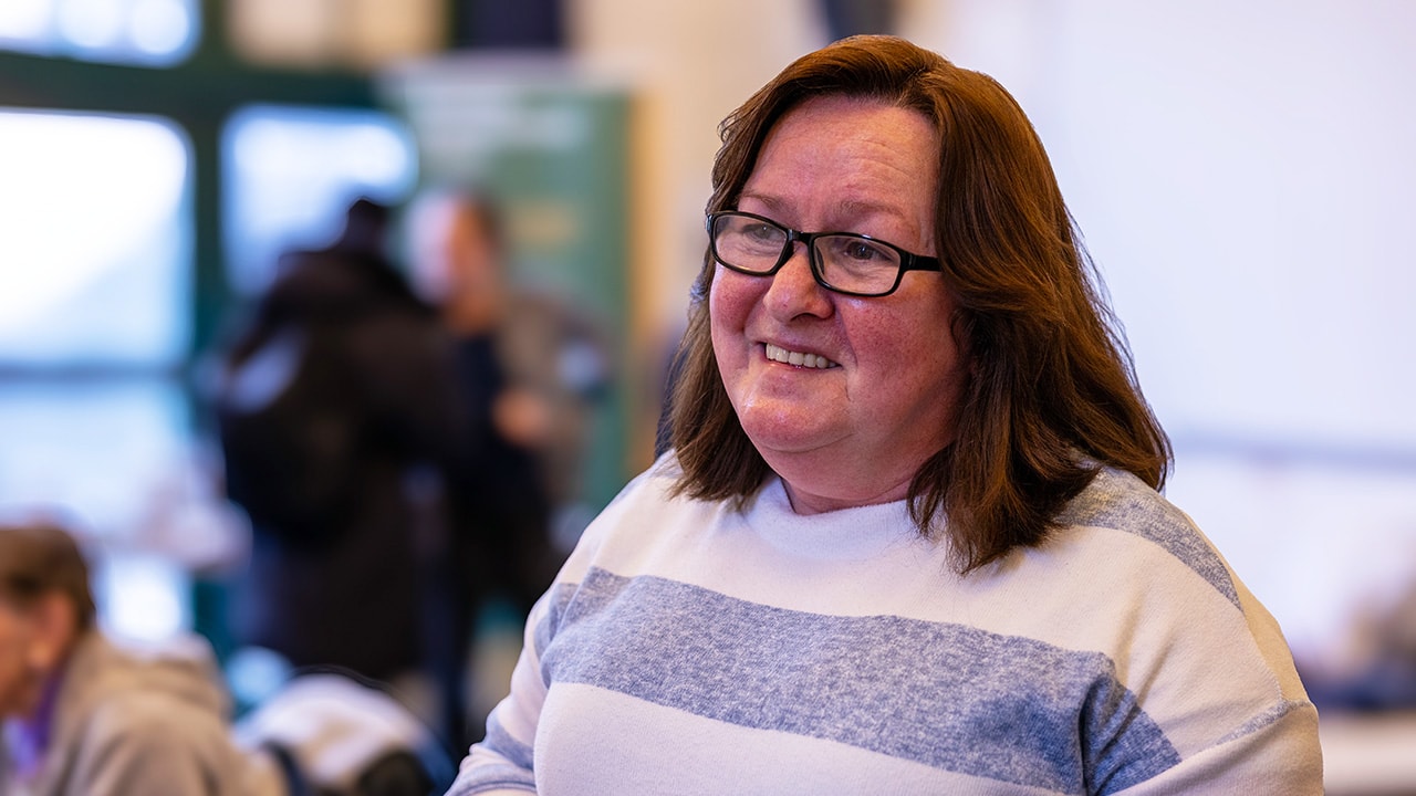 Attendee at Warm Spaces event