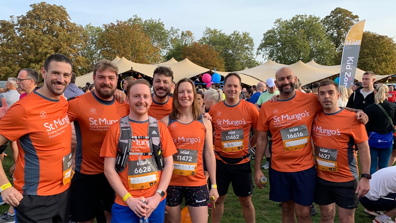 Clarion staff at outdoors event